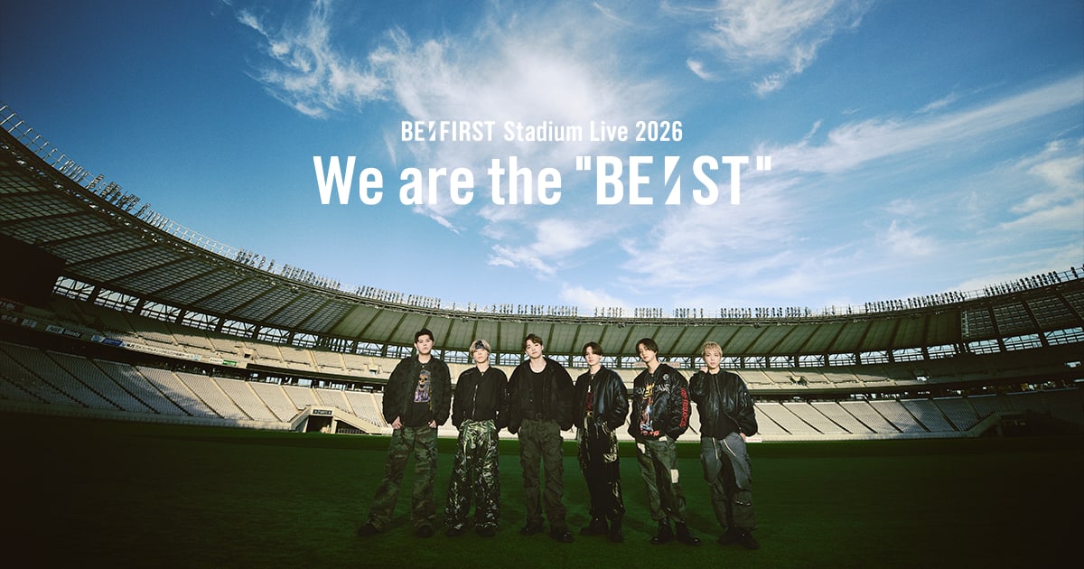 BE:FIRST Stadium Live 2026 公式ビジュアル